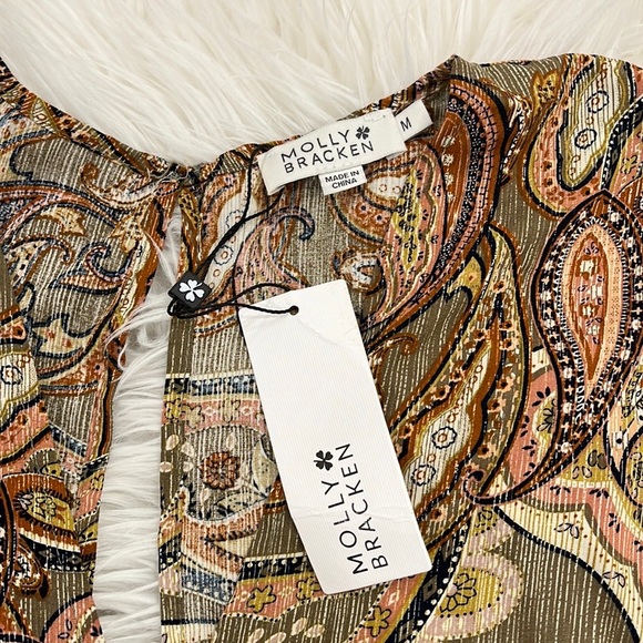 Molly Bracken Paisley Short Sleeve Jumpsuit - Picture 10 of 16